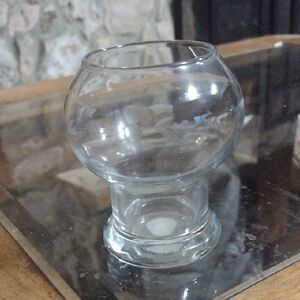 Princess House Transparent Glass Votive Holder